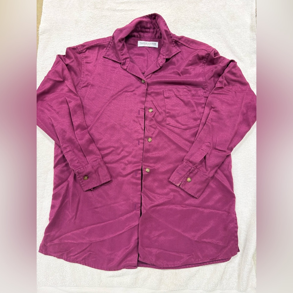 Valerie Stevens Magenta Blouse